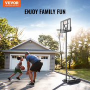 Basketball Hoop, 4-10 ft Adjustable Height Portable Backboard System, 44 inch Basketball Hoop & Goal, Kids & V952-LQK44CKWDJ00OBGUSV0
