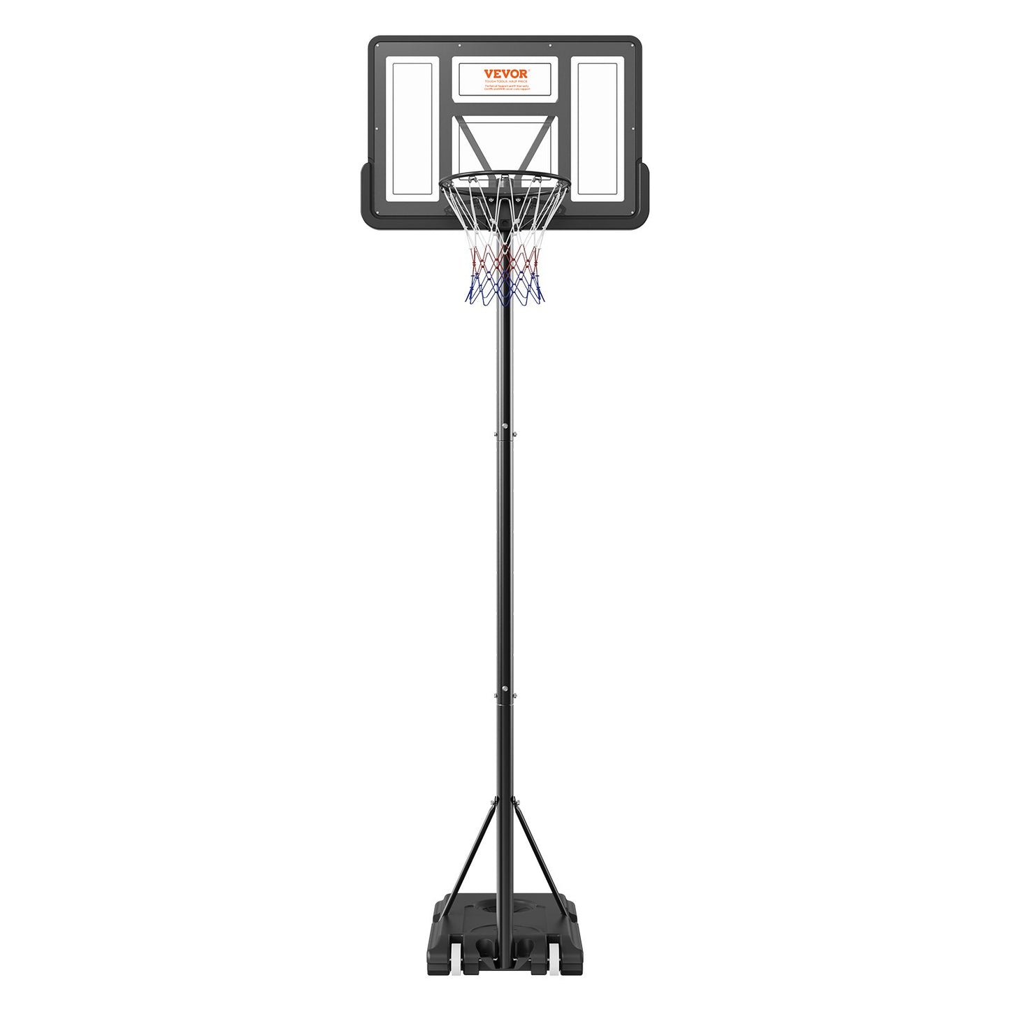 Basketball Hoop, 4-10 ft Adjustable Height Portable Backboard System, 44 inch Basketball Hoop & Goal, Kids & V952-LQK44CKWDJ00OBGUSV0