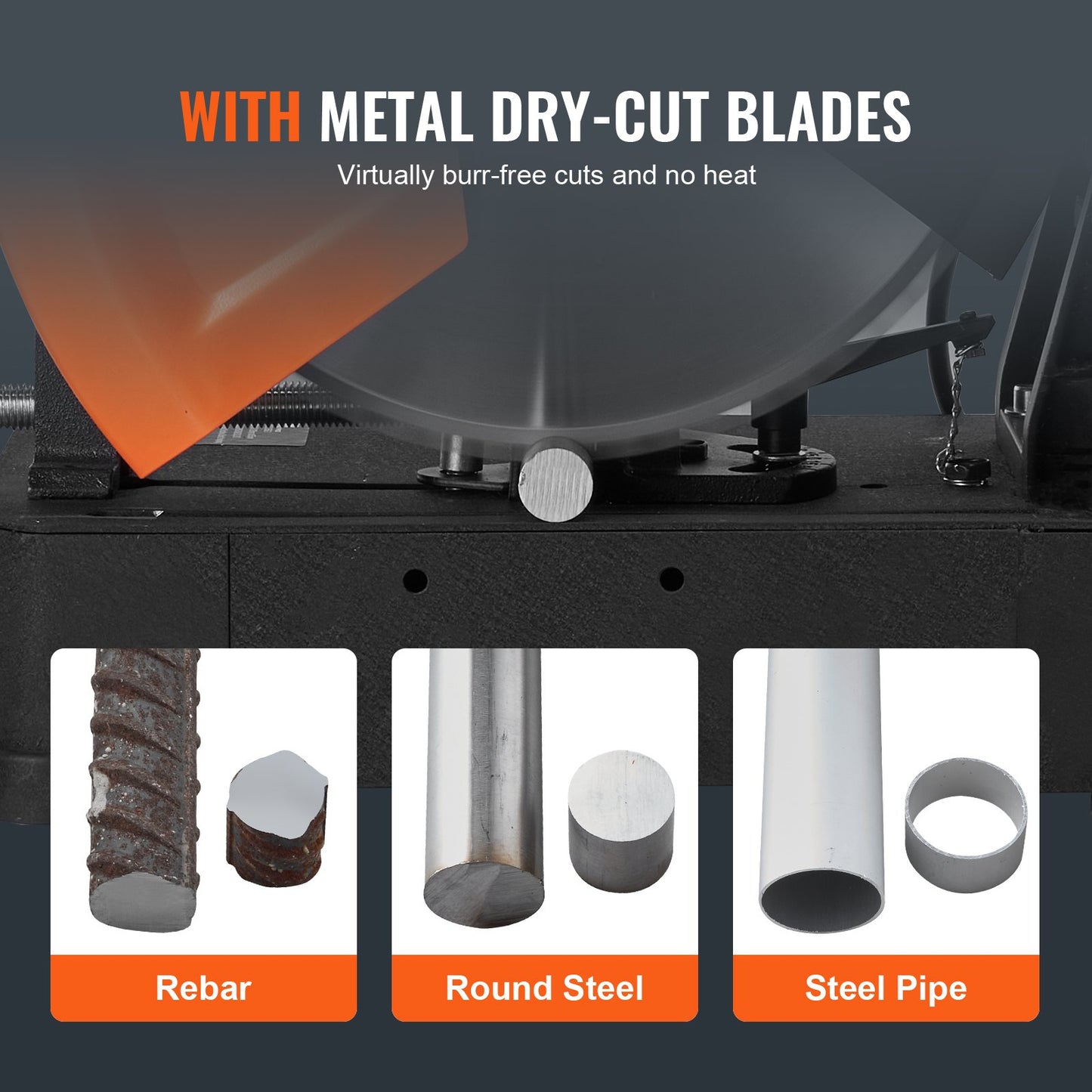 Chop Saw, 14"/355mm Blade Diameter Cut Off Saw, 2800W 1200RPM Steel Cutting Machine, Adjustable Dry Cut Chop V952-LQXXCQGJYC1411KY4V3