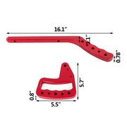 Hand Grips Front Rear Compatible with 2007-2017 Jeep Wrangler JK New V952-LS07-17JPMMRRED01V0