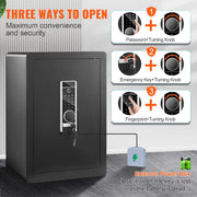 Safe 2.2 Cubic Feet Home Safe Steel for Cash Gold 15.75x13x23.6 inch V952-LSBXXHSLSLF22HXMIV0