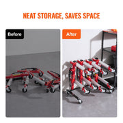 Car Dolly Rack, Storage Rack with 360 degrees Rotatable Wheels, Hydraulic Ratchet Trolley Jack Stand V952-LSBYCCFJCF4GTF38XV0