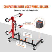 Car Dolly Rack, Storage Rack with 360 degrees Rotatable Wheels, Hydraulic Ratchet Trolley Jack Stand V952-LSBYCCFJCF4GTF38XV0