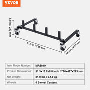 Car Dolly Rack, Storage Rack with 360 degrees Rotatable Wheels, Hydraulic Ratchet Trolley Jack Stand V952-LSBYCCFJCF4GTF38XV0