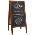VEOVR A Frame Chalkboard Sign, 50x102 cm Double-Sided Sidewalk Signs, Freestanding Vintage Wooden Chalk Board V952-LSCTB2040INCHRVHUV0