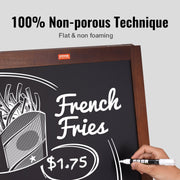 VEOVR A Frame Chalkboard Sign, 50x102 cm Double-Sided Sidewalk Signs, Freestanding Vintage Wooden Chalk Board V952-LSCTB2040INCHRVHUV0