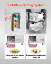 Electric Meat Cutter Machine 1100W Commercial Meat Slicer Cutting Machine V952-LSDLXRQPJYSB034HXV3