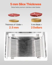 Electric Meat Cutter Machine 1100W Commercial Meat Slicer Cutting Machine V952-LSDLXRQPJYSB034HXV3
