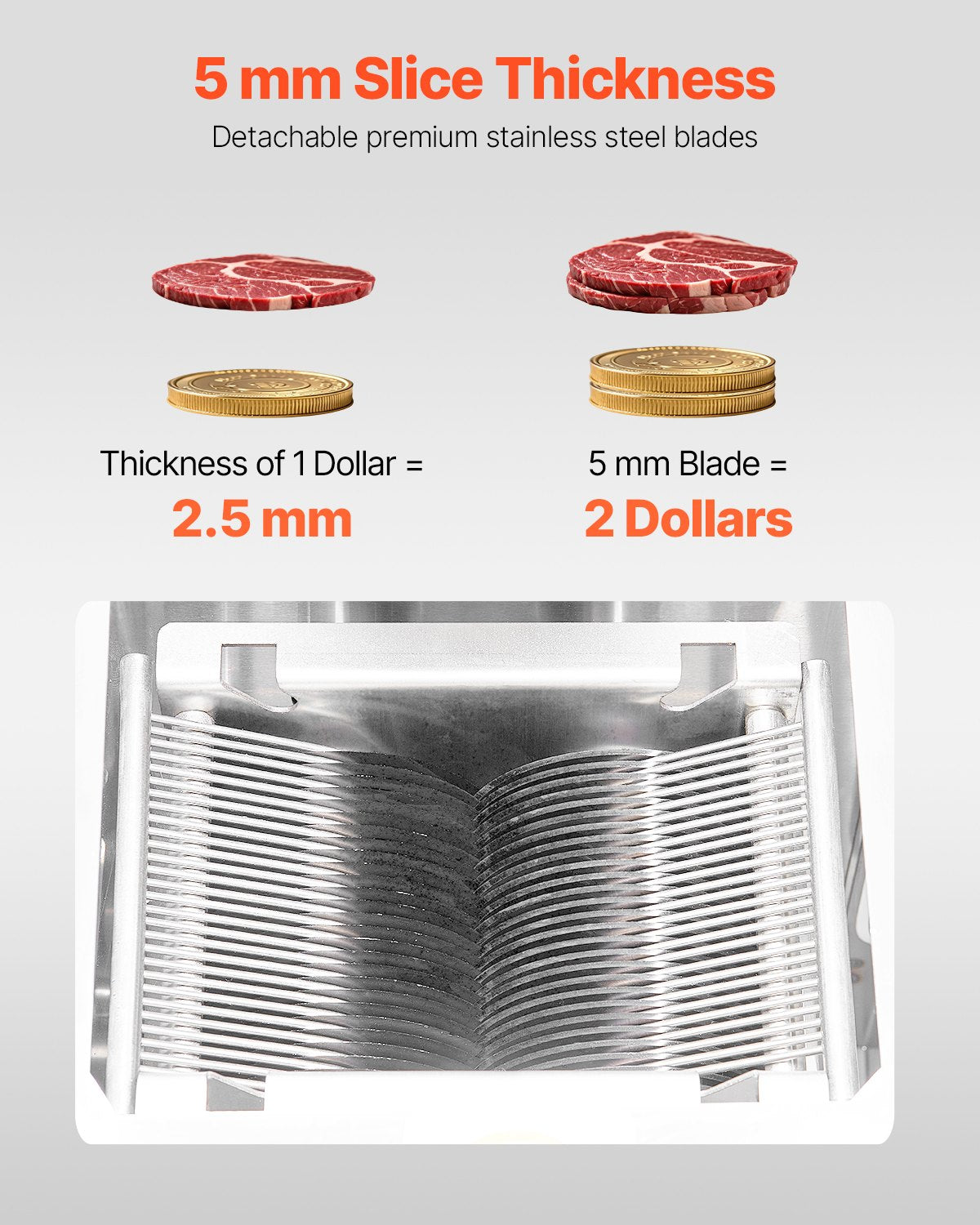 Electric Meat Cutter Machine 1100W Commercial Meat Slicer Cutting Machine V952-LSDLXRQPJYSB034HXV3