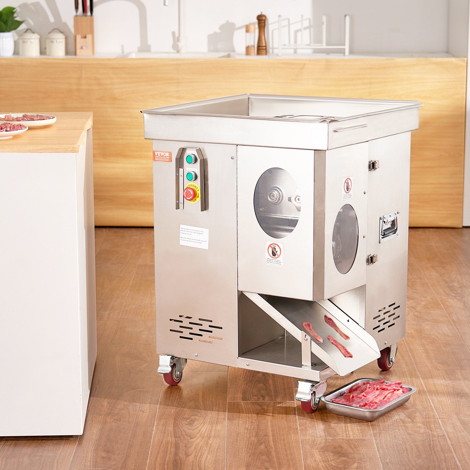 Electric Meat Cutter Machine 1100W Commercial Meat Slicer Cutting Machine V952-LSDLXRQPJYSB034HXV3