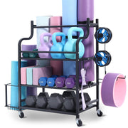 Home Gym Workout Equipment Organizer Yoga Mat Storage Weight Rack Dumbbell 1035 x 405 x 885 mm V952-LSDLYJJ3C305JBC3RV0