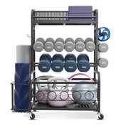Home Gym Workout Equipment Organizer Yoga Mat Storage Weight Rack Dumbbell 870 x 405 x 1010 mm V952-LSDLYJJ4C313AAQ8JV0