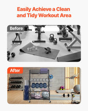 Home Gym Workout Equipment Organizer Yoga Mat Storage Weight Rack Dumbbell 870 x 405 x 1010 mm V952-LSDLYJJ4C313AAQ8JV0