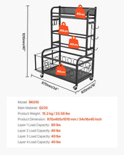 Home Gym Workout Equipment Organizer Yoga Mat Storage Weight Rack Dumbbell 870 x 405 x 1010 mm V952-LSDLYJJ4C313AAQ8JV0