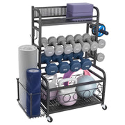 Home Gym Workout Equipment Organizer Yoga Mat Storage Weight Rack Dumbbell 870 x 405 x 1010 mm V952-LSDLYJJ4C313AAQ8JV0