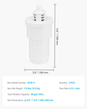 Pitcher Water Filters 3-pack Replacements for Water Filter Pitcher 6216 V952-LSGLXYZXLXSZJVVY7V0