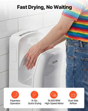 Vertical Hand Dryer, Hand Dryers with HEPA Filter, 19000 RPM High-Speed Motor, Dual-Side Airflow, ABS Sturdy V952-LSGSJBSSL000DILPE001V3