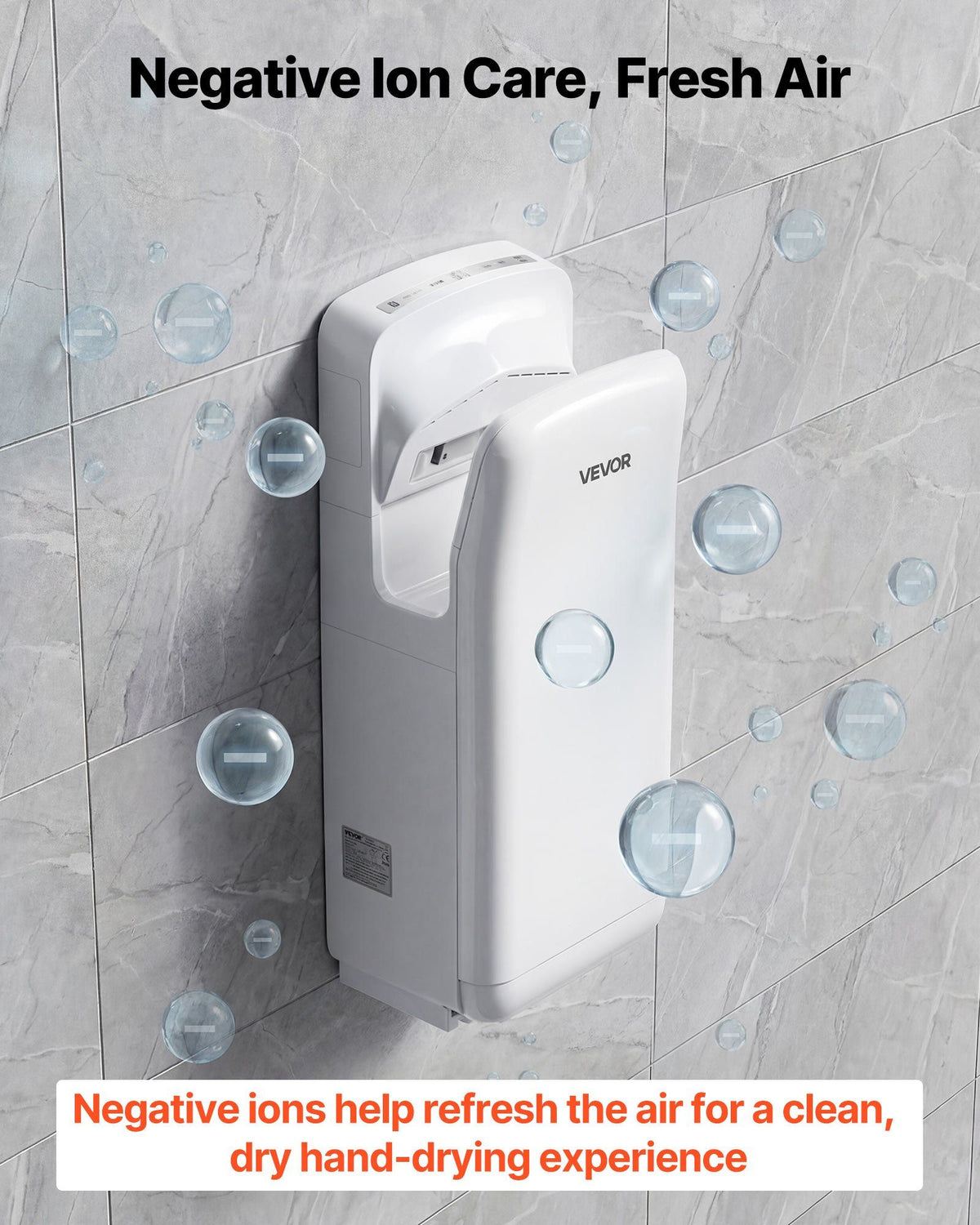Vertical Hand Dryer, Hand Dryers with HEPA Filter, 19000 RPM High-Speed Motor, Dual-Side Airflow, ABS Sturdy V952-LSGSJBSSL000DILPE001V3