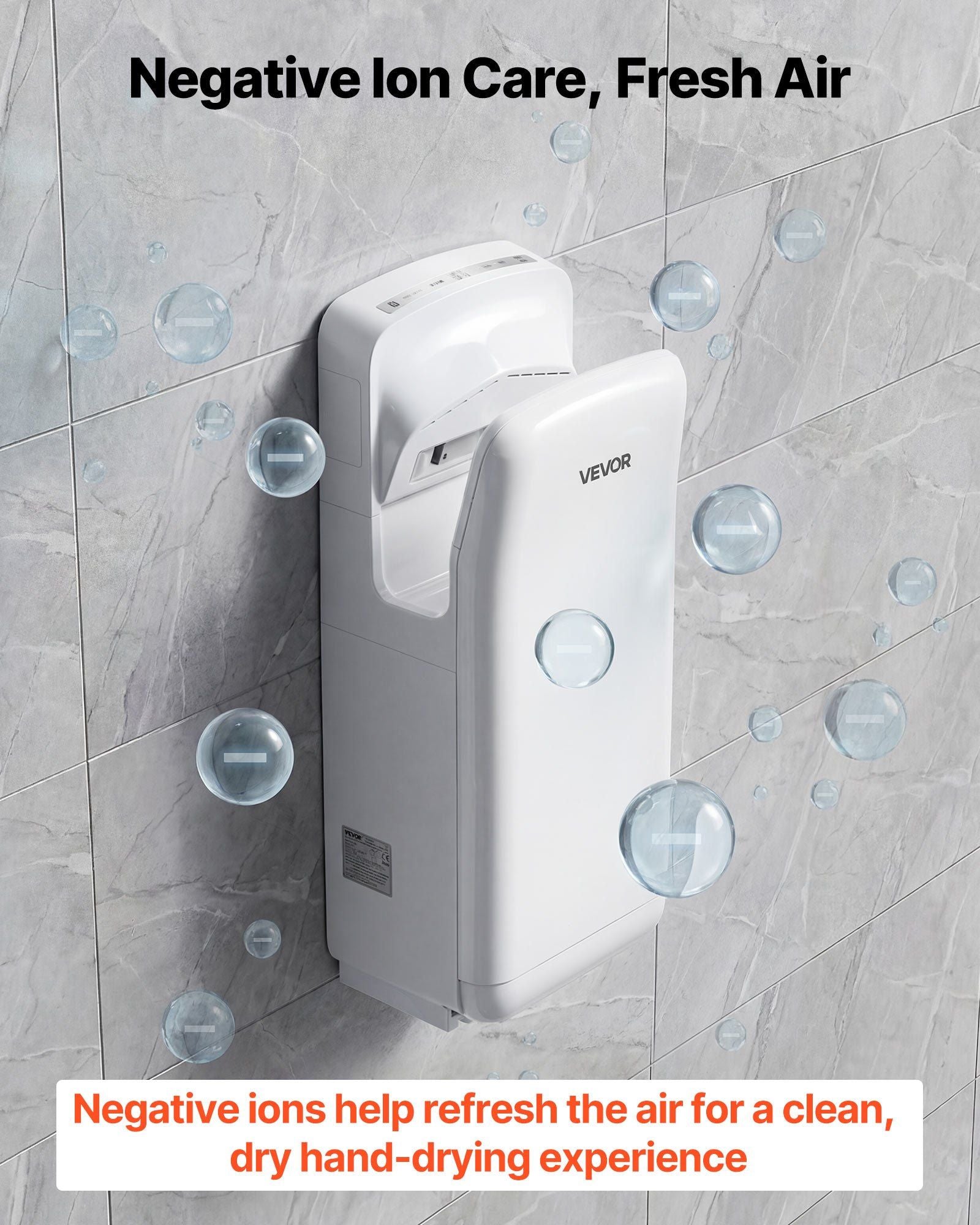 Vertical Hand Dryer, Hand Dryers with HEPA Filter, 19000 RPM High-Speed Motor, Dual-Side Airflow, ABS Sturdy V952-LSGSJBSSL000DILPE001V3