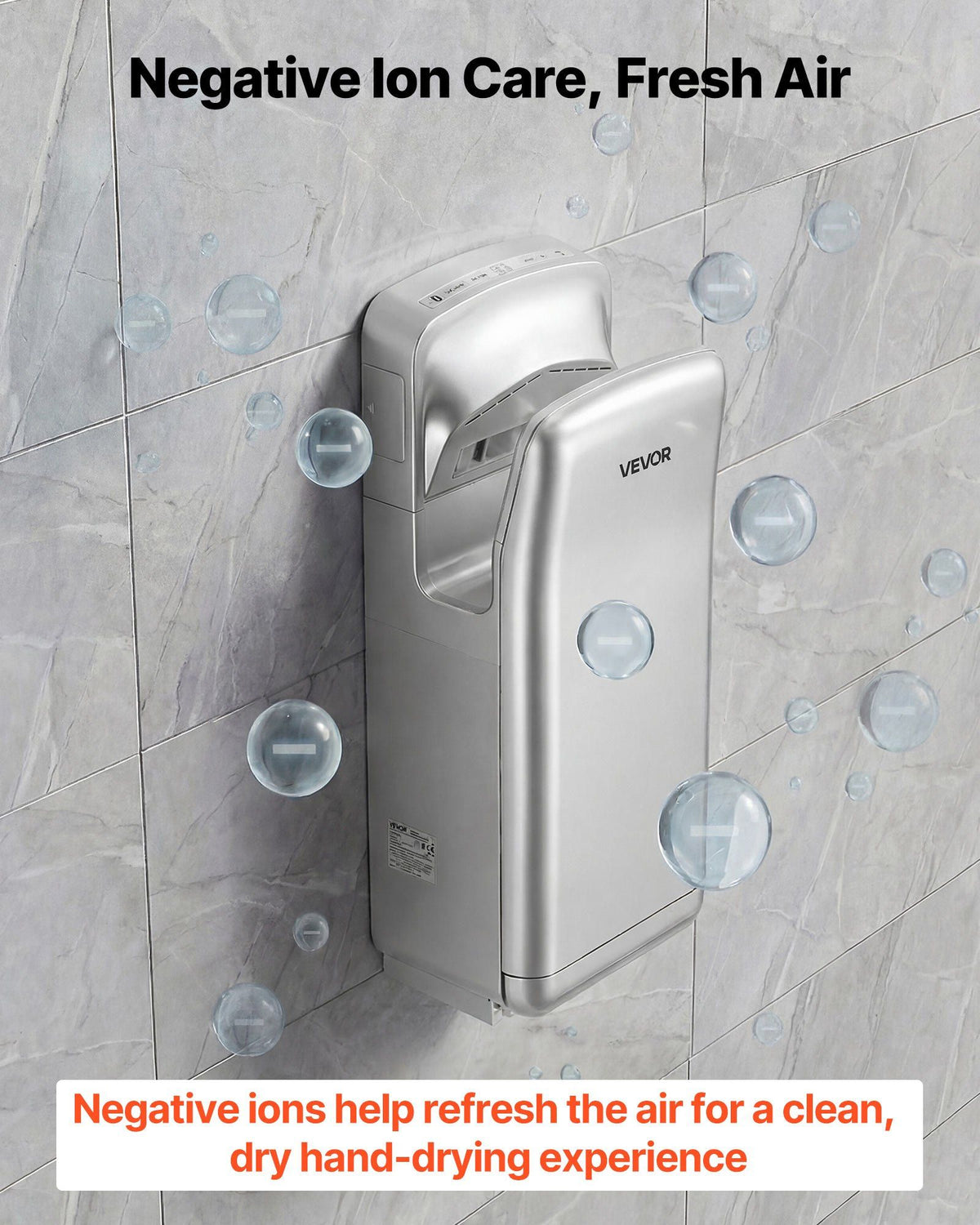 Vertical Hand Dryer, Hand Dryers with HEPA Filter, 19000 RPM High-Speed Motor, Dual-Side Airflow, ABS Sturdy V952-LSGSJYSSL000XWV3I001V3