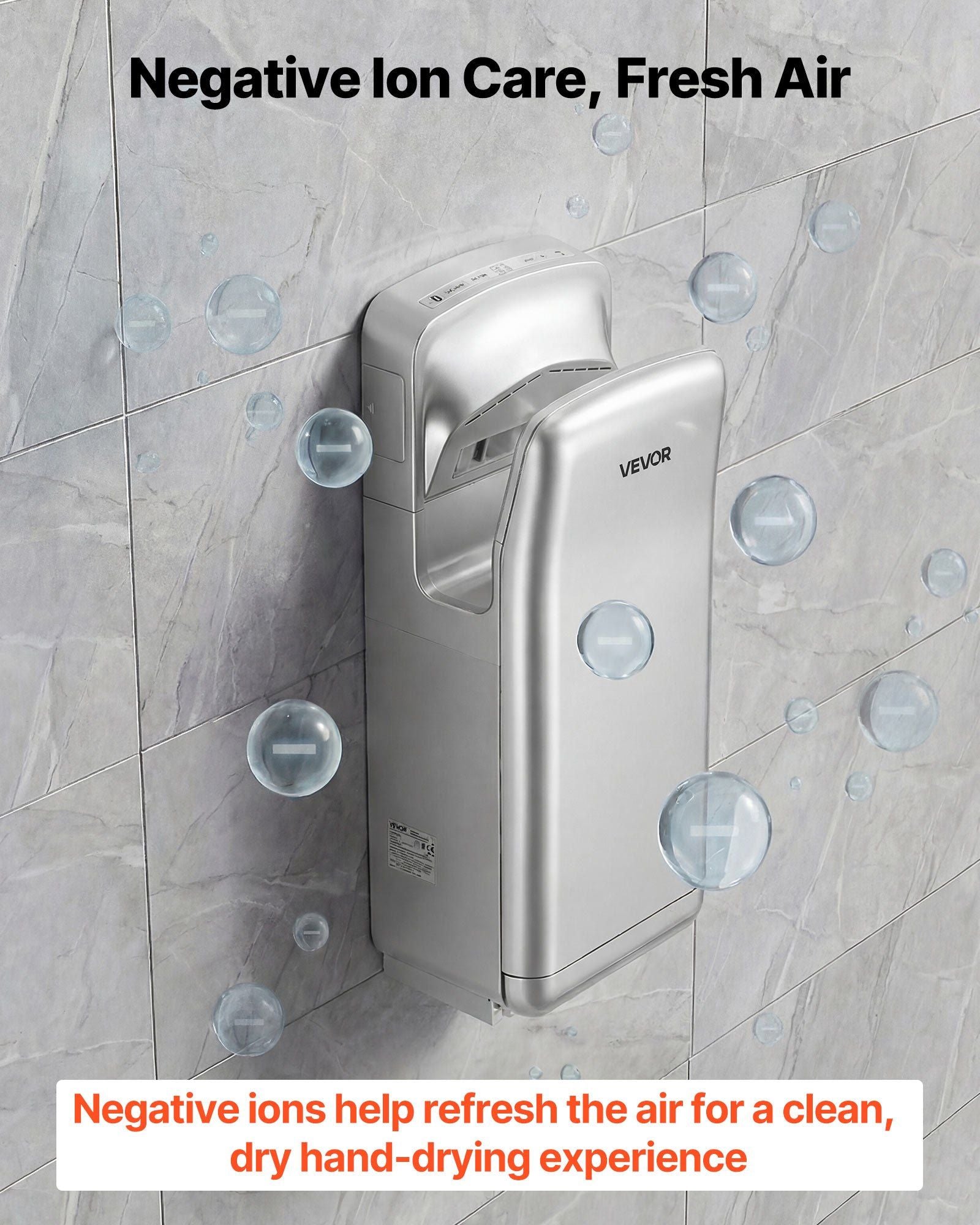 Vertical Hand Dryer, Hand Dryers with HEPA Filter, 19000 RPM High-Speed Motor, Dual-Side Airflow, ABS Sturdy V952-LSGSJYSSL000XWV3I001V3
