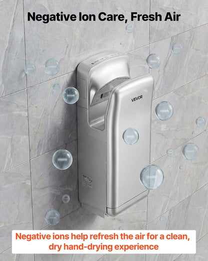 Vertical Hand Dryer, Hand Dryers with HEPA Filter, 19000 RPM High-Speed Motor, Dual-Side Airflow, ABS Sturdy V952-LSGSJYSSL000XWV3I001V3
