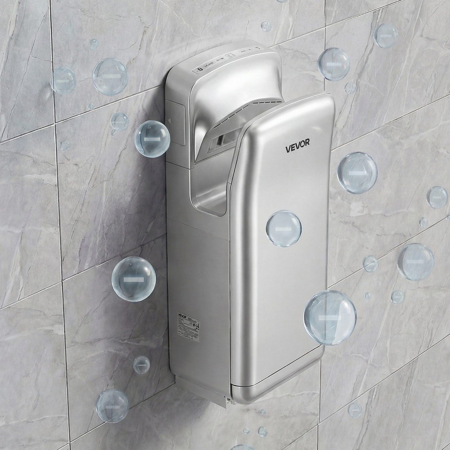 Vertical Hand Dryer, Hand Dryers with HEPA Filter, 19000 RPM High-Speed Motor, Dual-Side Airflow, ABS Sturdy V952-LSGSJYSSL000XWV3I001V3