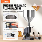 Pneumatic Paste Liquid Filling Machine, 5-50ml Bottle Filler, Bottle Filling Machine, Stainless Steel Liquid V952-LSGYTGZJQD56YVZDOV0