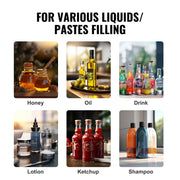 Pneumatic Paste Liquid Filling Machine, 5-50ml Bottle Filler, Bottle Filling Machine, Stainless Steel Liquid V952-LSGYTGZJQD56YVZDOV0