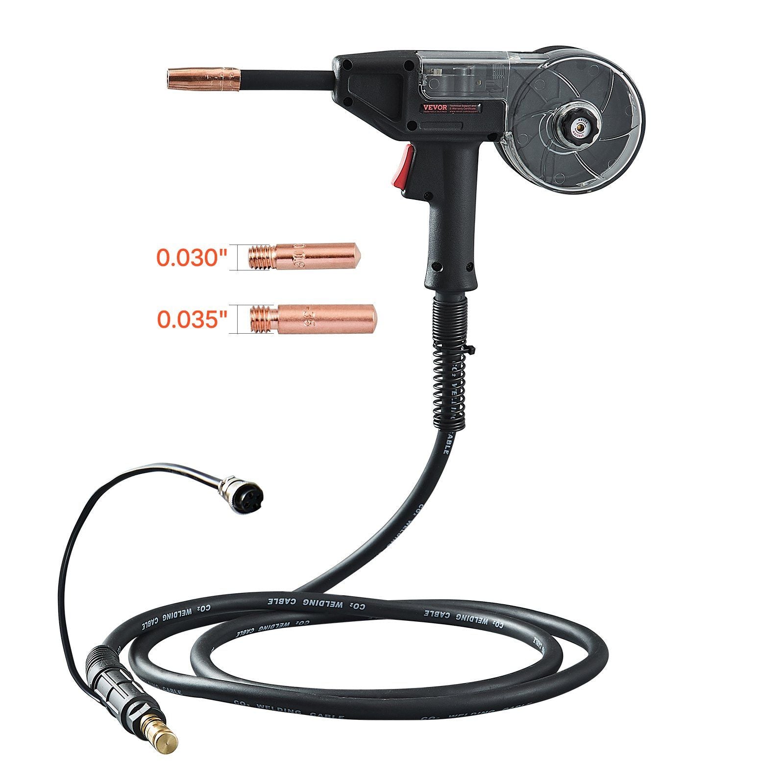 200Amp Spool Gun with 10FT Cable, Compatible with W Weldpro MlG200GDsv200 and MIG155GD Welders, Suitable for V952-LSHQWWELDPRO8KIFXV7