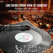 Bluetooth Vinyl Record Player 3-Speed Belt Driven Turntable 3W Speakers V952-LSJ13S000000J6DK4V3