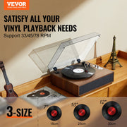 Bluetooth Vinyl Record Player 3-Speed Belt Driven Turntable 10W Speakers V952-LSJ22S000000P01V0V3