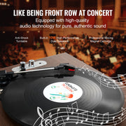 Bluetooth Vinyl Record Player 3-Speed Belt Driven Turntable 10W Speakers V952-LSJ22S000000P01V0V3