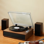 Bluetooth Vinyl Record Player 3-Speed Belt Driven Turntable 10W Speakers V952-LSJ22S000000P01V0V3