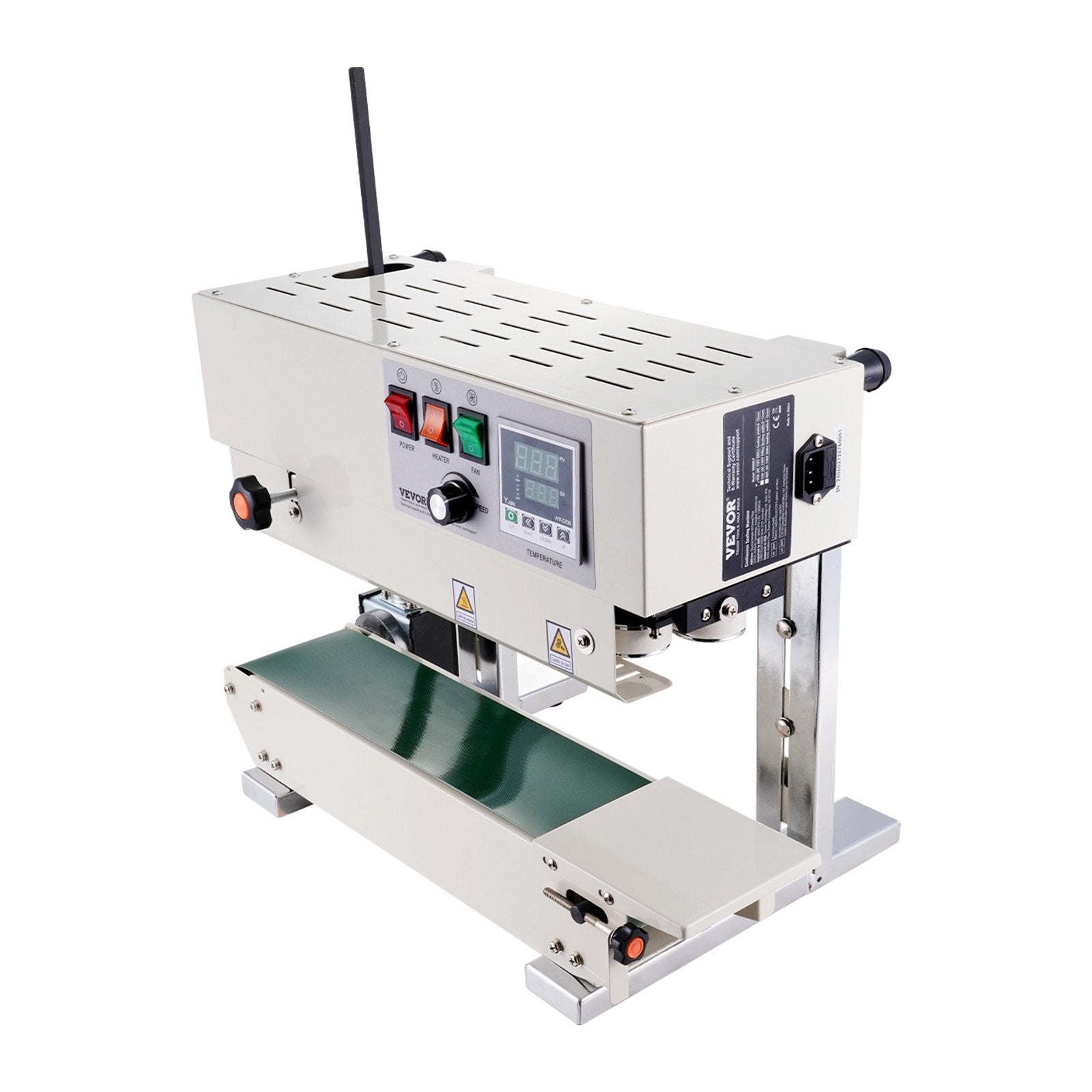 Continuous Bag Band Sealing Machine, 6-12 mm Sealing Width, Vertical Band Sealer Machine with Digital V952-LSLXFKJTBPQB7G874V3