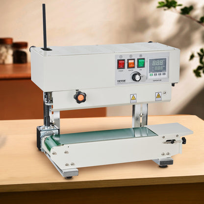 Continuous Bag Band Sealing Machine, 6-12 mm Sealing Width, Vertical Band Sealer Machine with Digital V952-LSLXFKJTBPQB7G874V3