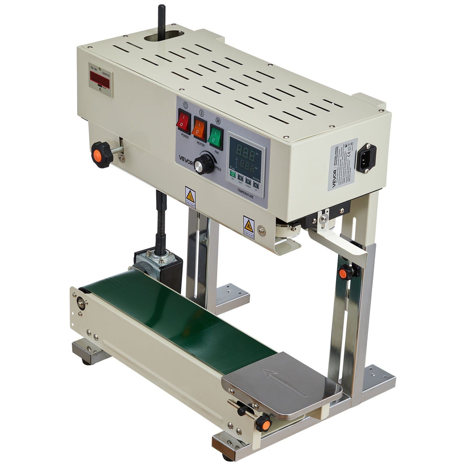 Continuous Bag Band Sealing Machine, 6-12 mm Seal Width, Vertical Band Sealer Machine with Roller Printing , V952-LSLXFKJTBPQDL4URB001V3