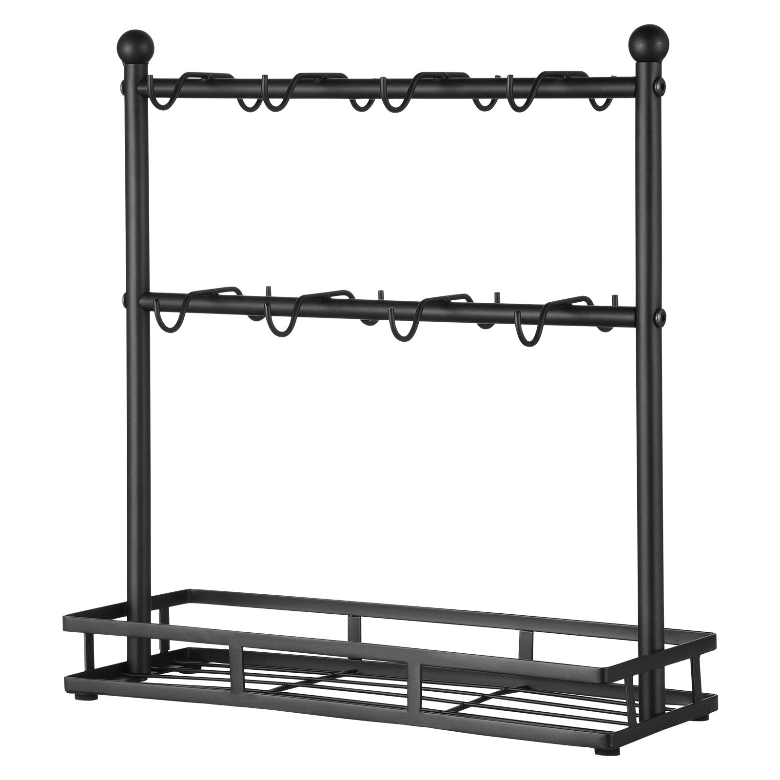 Coffee Mug Holder for Countertop 16 Hooks Cup Rack with Storage Base V952-LSMKBGJFCJS13VHF4V0