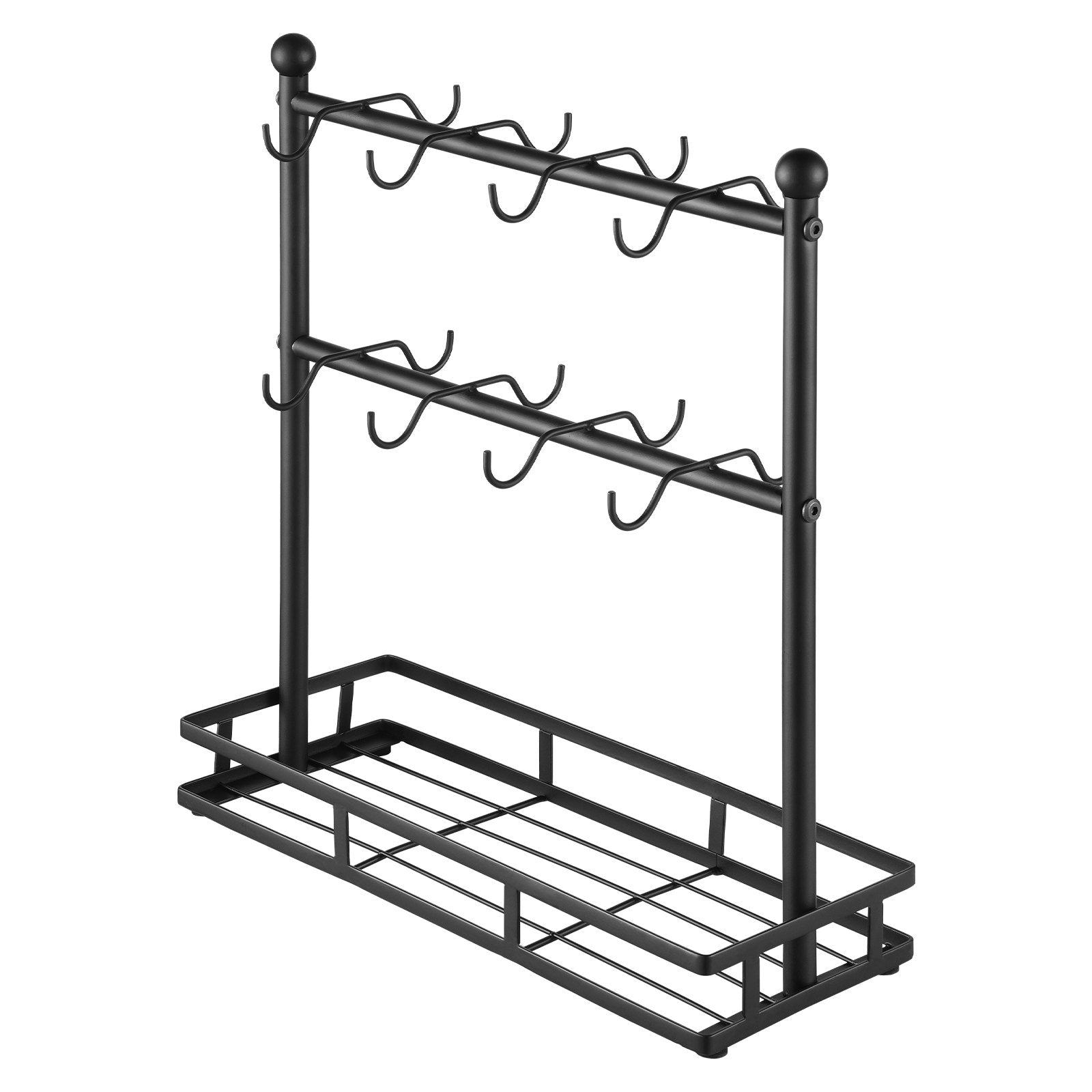 Coffee Mug Holder for Countertop 16 Hooks Cup Rack with Storage Base V952-LSMKBGJFCJS13VHF4V0
