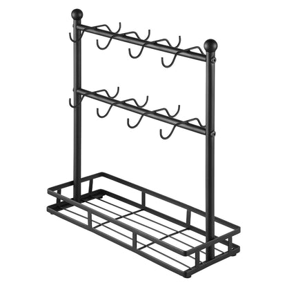 Coffee Mug Holder for Countertop 16 Hooks Cup Rack with Storage Base V952-LSMKBGJFCJS13VHF4V0