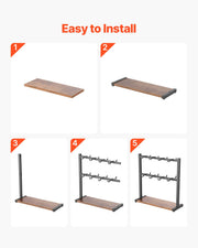 Coffee Mug Holder for Countertop 16 Hooks Cup Rack with Wood Storage Base V952-LSMKBGJFCSMJBDTGZV0