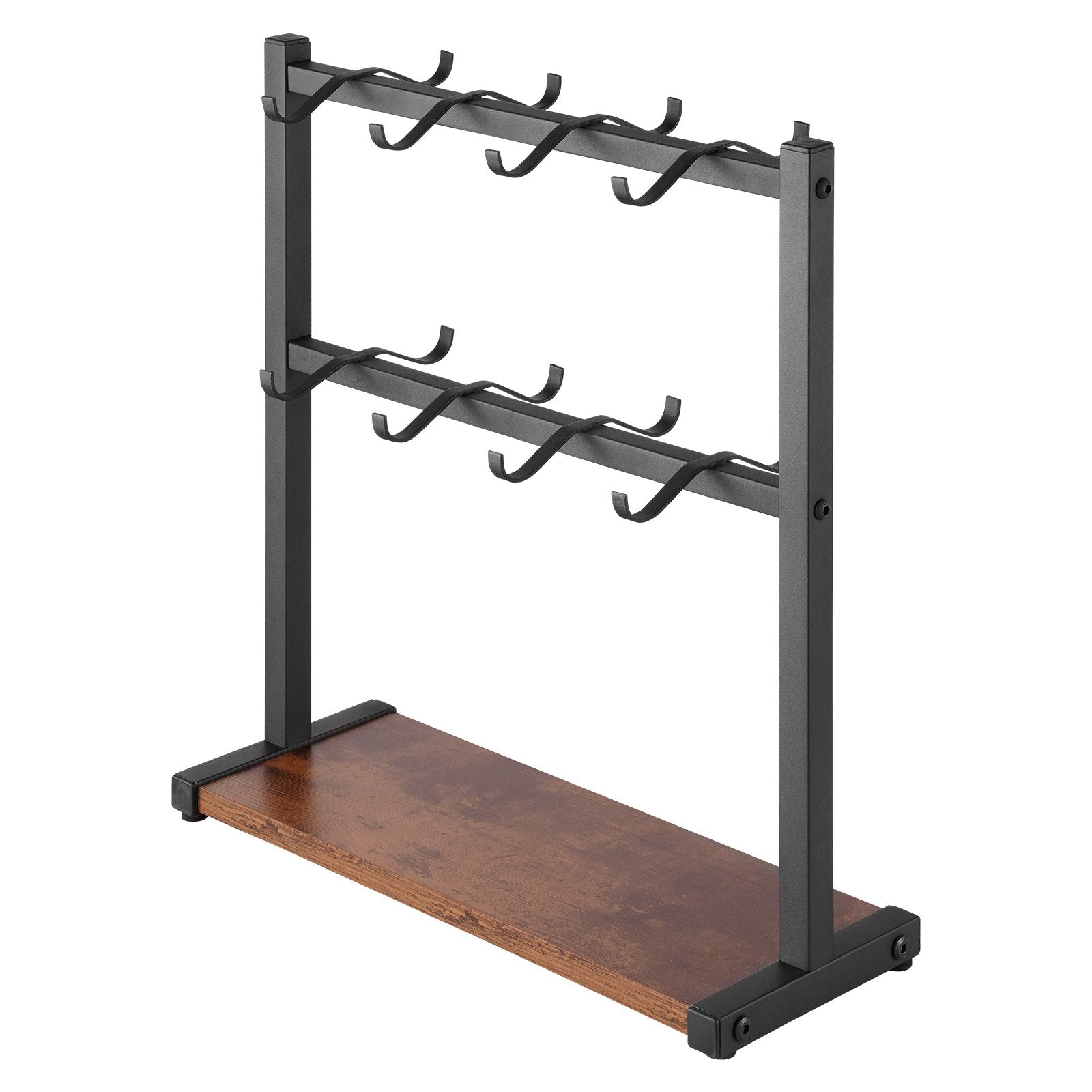Coffee Mug Holder for Countertop 16 Hooks Cup Rack with Wood Storage Base V952-LSMKBGJFCSMJBDTGZV0
