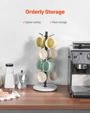Mug Holder Tree with Marble Base 8 Hooks Cup Tree Rack for Counter Kitchen V952-LSMKBGJZLDLS8DS27V0
