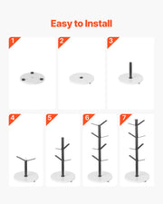 Mug Holder Tree with Marble Base 8 Hooks Cup Tree Rack for Counter Kitchen V952-LSMKBGJZLDLS8DS27V0