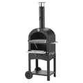 Outdoor Pizza Oven, 12" Pellet Fire Ovens, 2-Layer Pizza Oven Wood Fired, Wood Burning Outdoor Pizza-Oven V952-LSPSLHS458X48H85L001V0