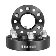 1.5" 6"x5.3" Wheel Spacers Wheel Adapters 6 Lug Forged Spacer 4 PCS Black V952-LSSFLP15YC6X1GP2WV0