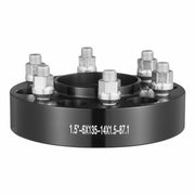 1.5" 6"x5.3" Wheel Spacers Wheel Adapters 6 Lug Forged Spacer 4 PCS Black V952-LSSFLP15YC6X1GP2WV0