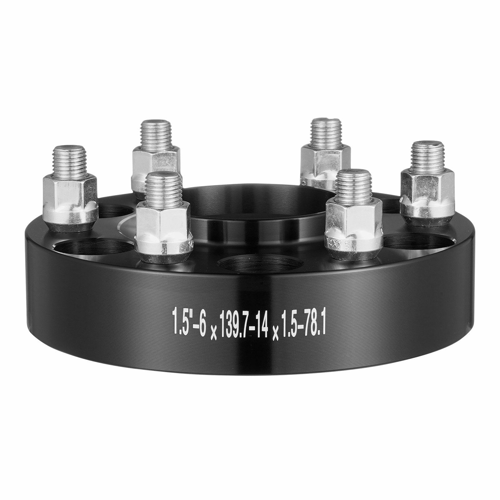 1.5" 6"x5" Wheel Spacers Wheel Adapters 6 Lug Forged Spacer 4 PCS Black V952-LSSFLP15YC6X49EWWV0