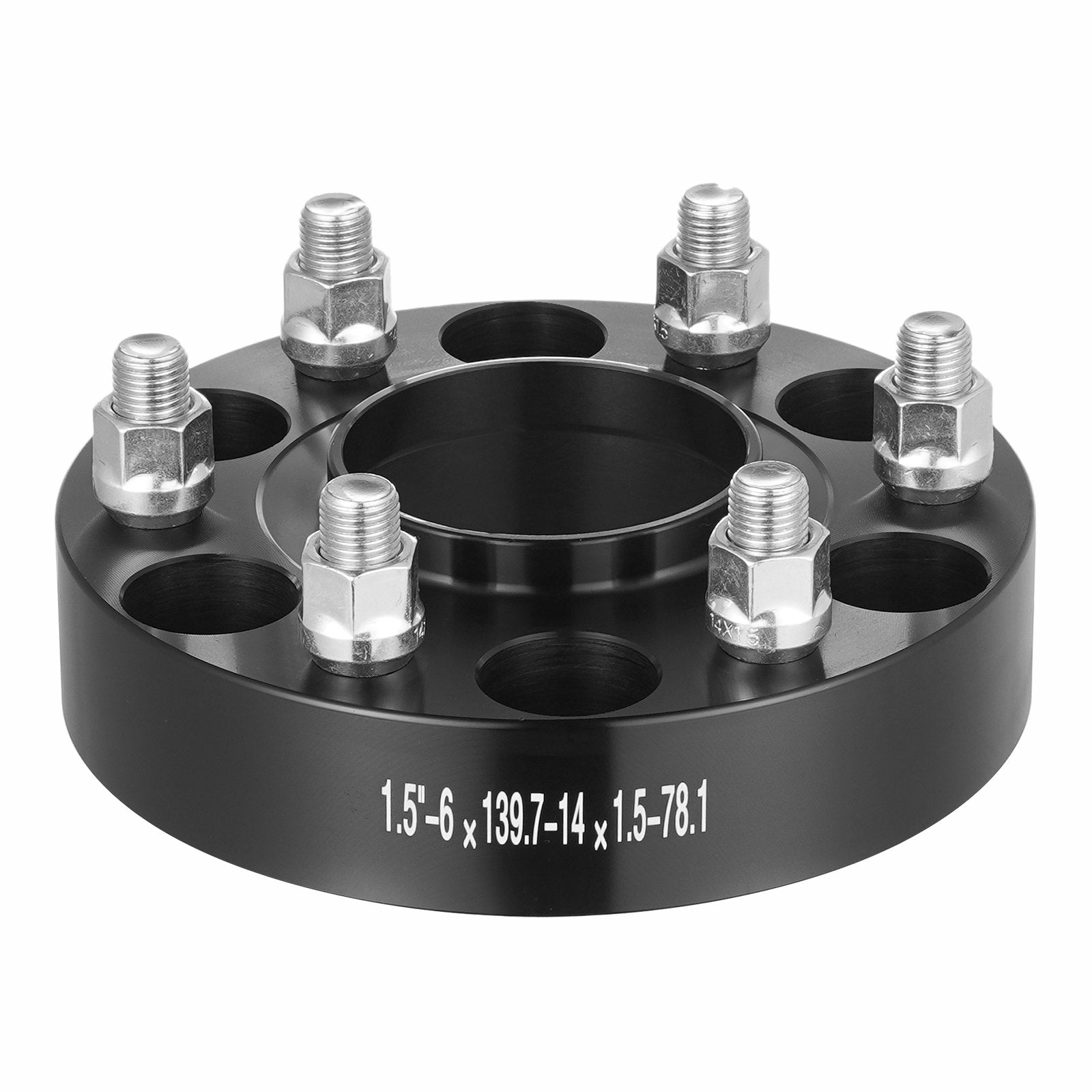 1.5" 6"x5" Wheel Spacers Wheel Adapters 6 Lug Forged Spacer 4 PCS Black V952-LSSFLP15YC6X49EWWV0