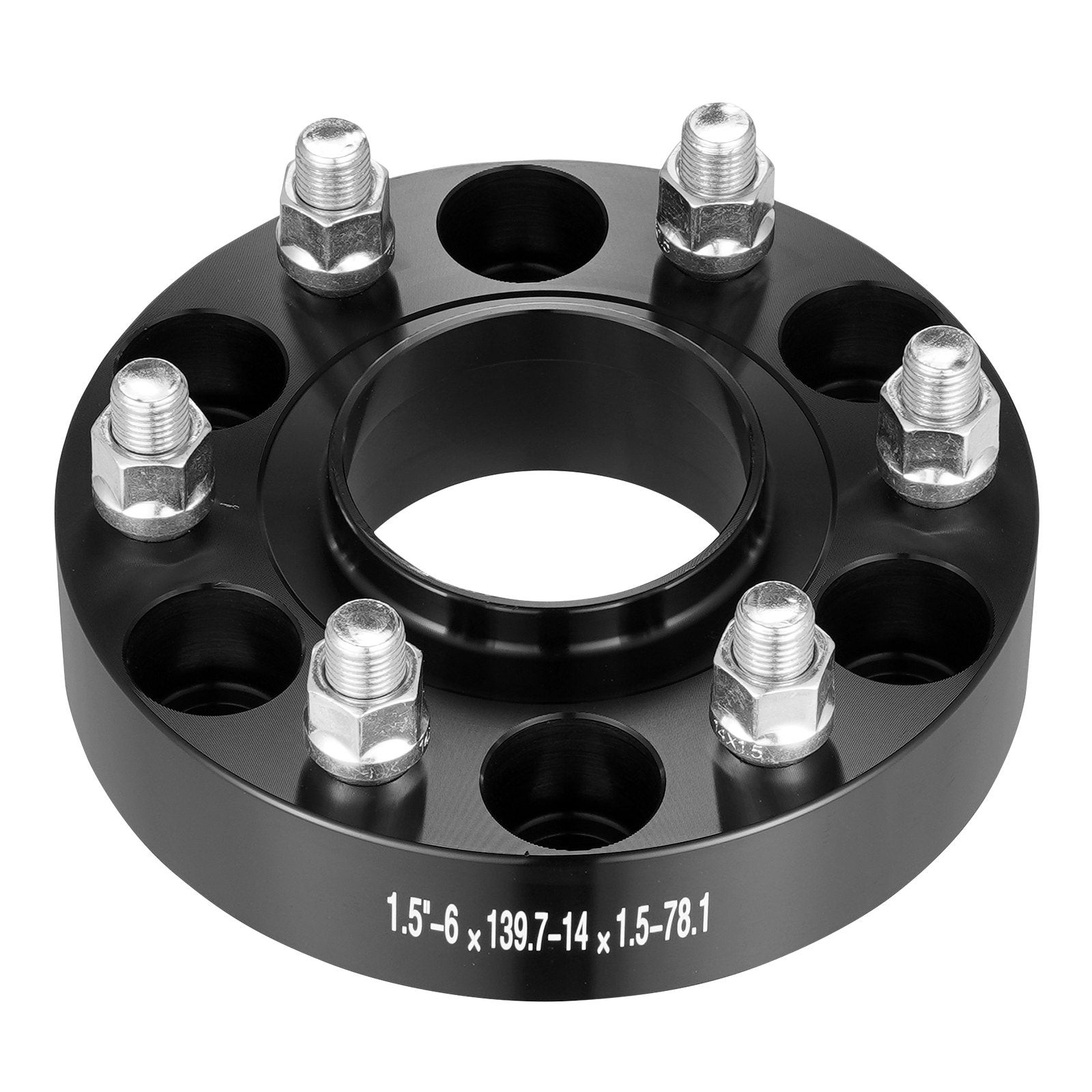 1.5" 6"x5" Wheel Spacers Wheel Adapters 6 Lug Forged Spacer 4 PCS Black V952-LSSFLP15YC6X49EWWV0